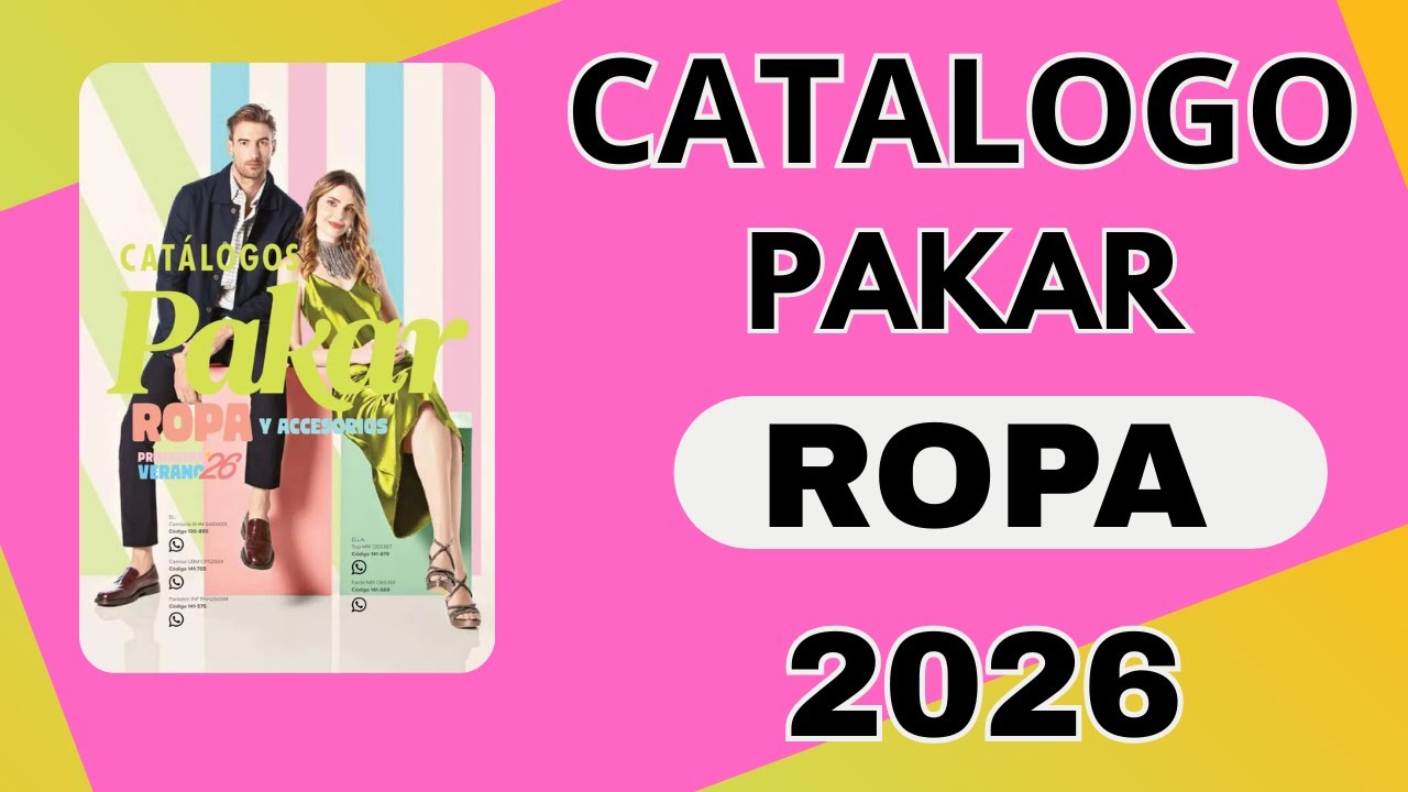 Catálogo Pakar Ropa Accesorios Primavera Verano 2026 México Vendedoras