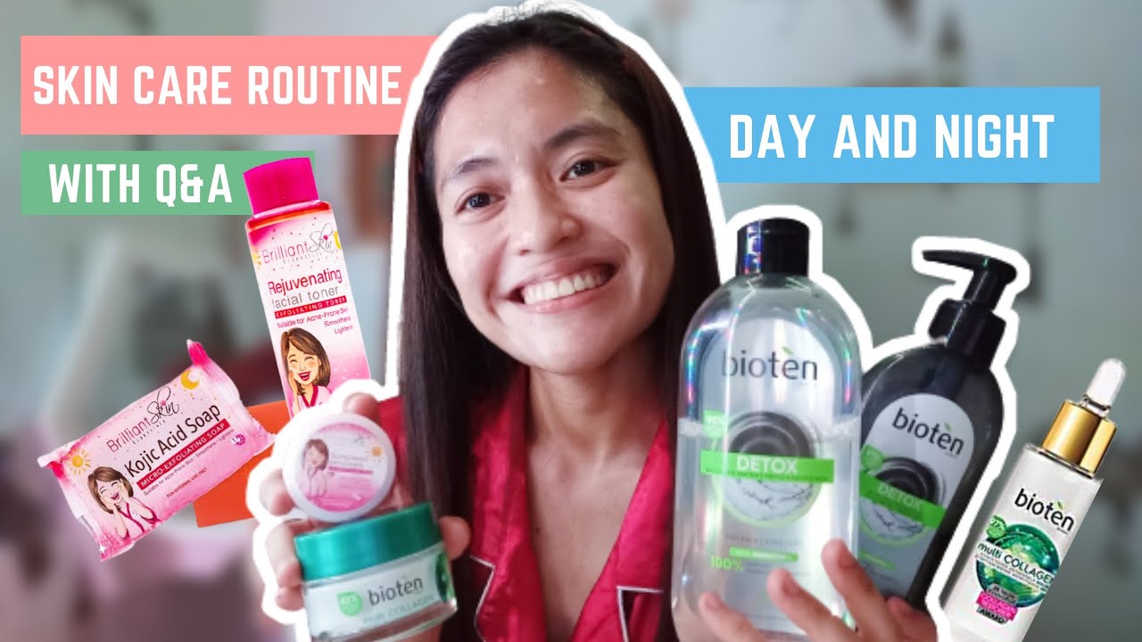 CHICKEN POX | SKIN CARE ROUTINE (Day and Night) with Q&A ft. Bioten and Brilliant Skin Essentials