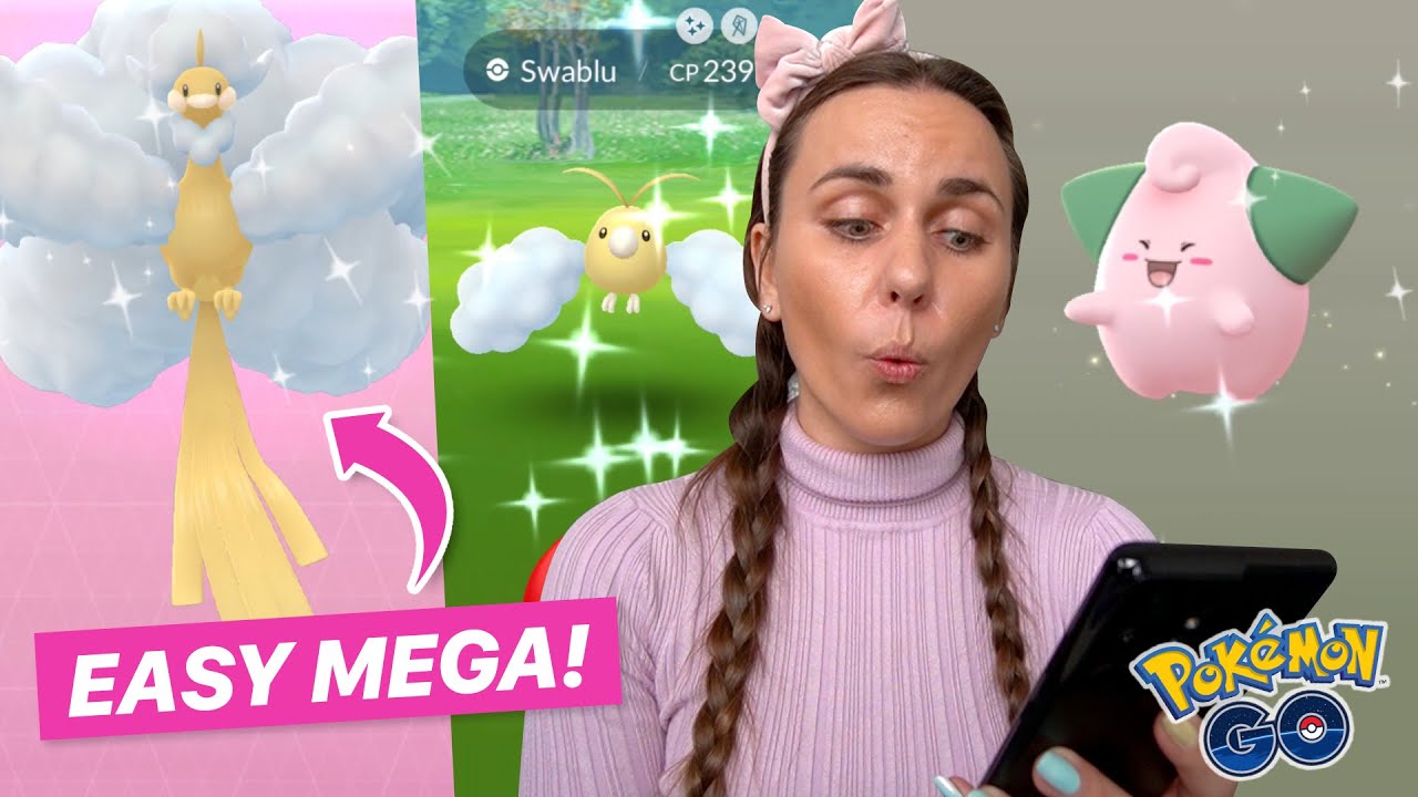 NO RAIDS NEEDED! Shiny Swablu Community Day & Mega Altaria in Pok&eacute;mon GO