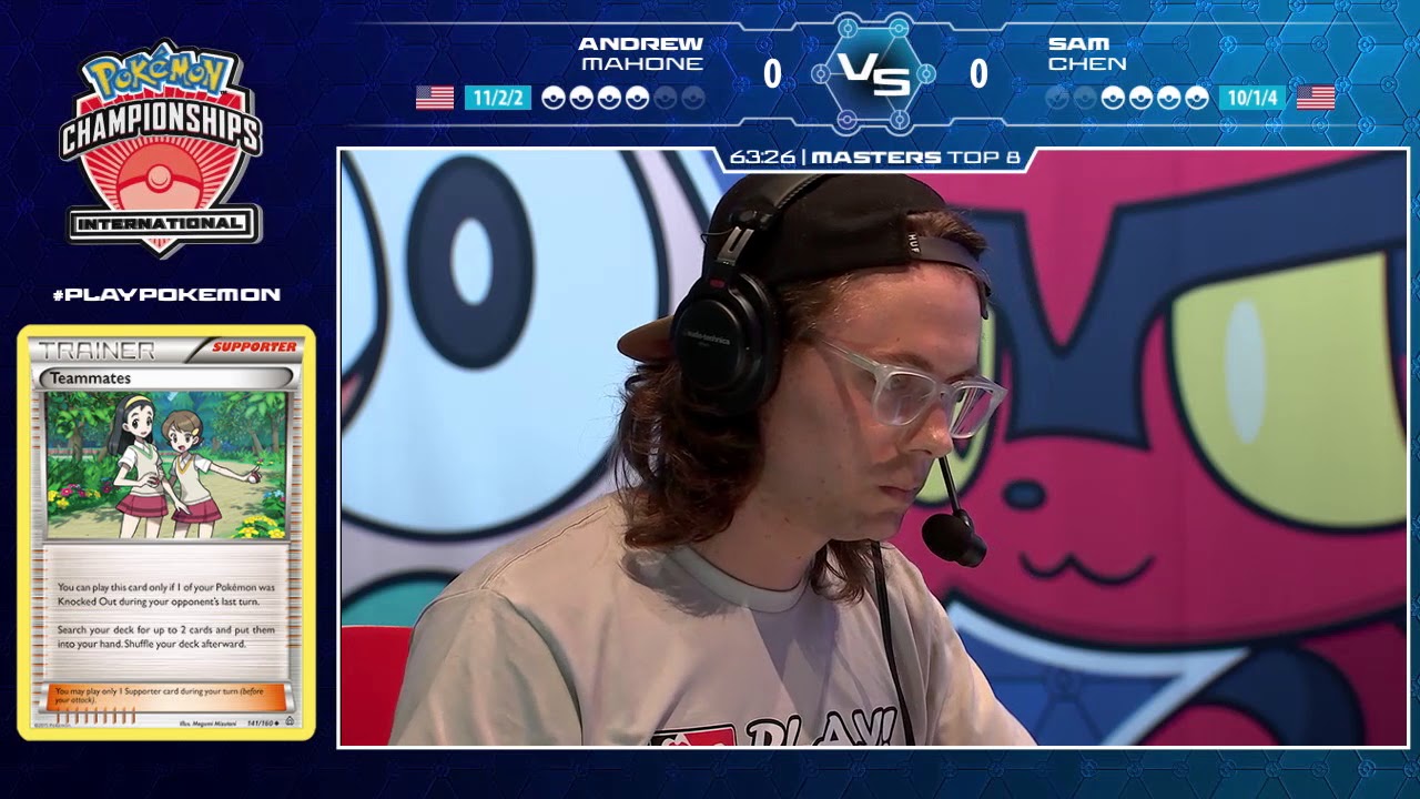 2017 Pok&eacute;mon North American International Championships: TCG Masters Top 8, Match A