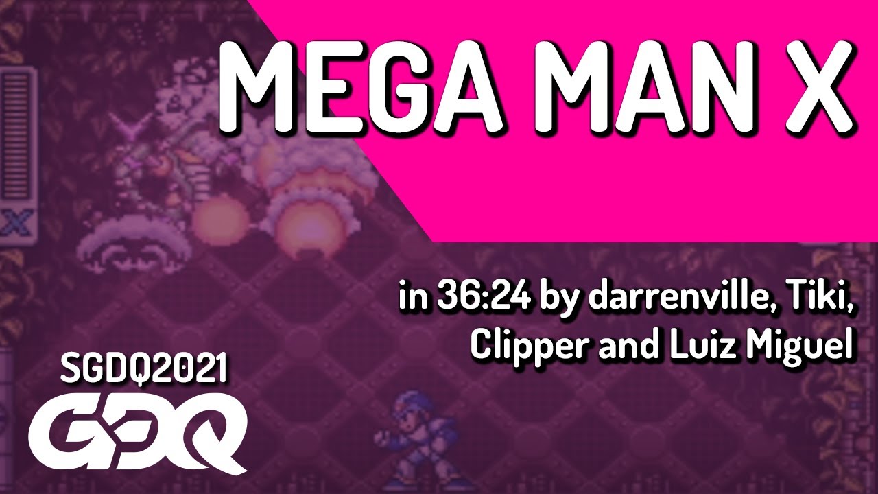 Mega Man X by darrenville, Tiki, Clipper, Luiz Miguel in 36:24 - Summer Games Done Quick 2021 Online
