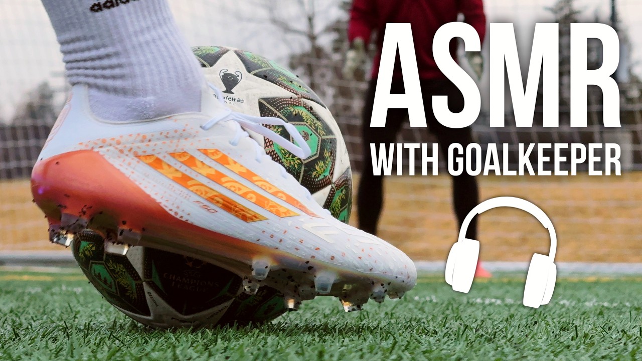 ASMR Training Session With Goalkeeper For Soccer / Football In adidas F50