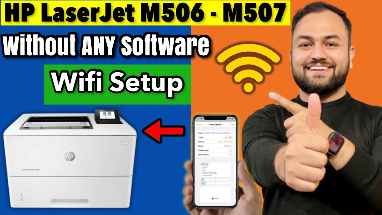 HP LaserJet Enterprise M506-M507dw Wi-Fi Setup Easy Step-by-Step Guide I free installation wifi