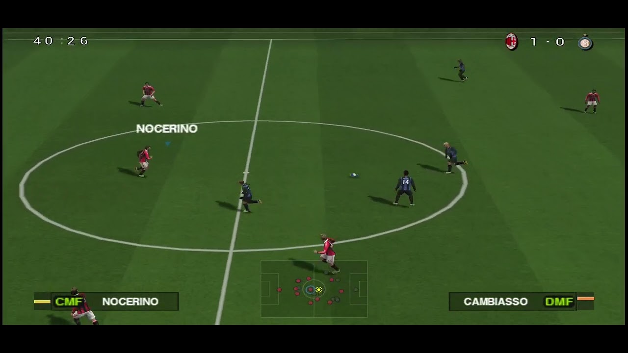 EFOOTBALL PES2013 PPSSPP A.C.MILAN VS INTER