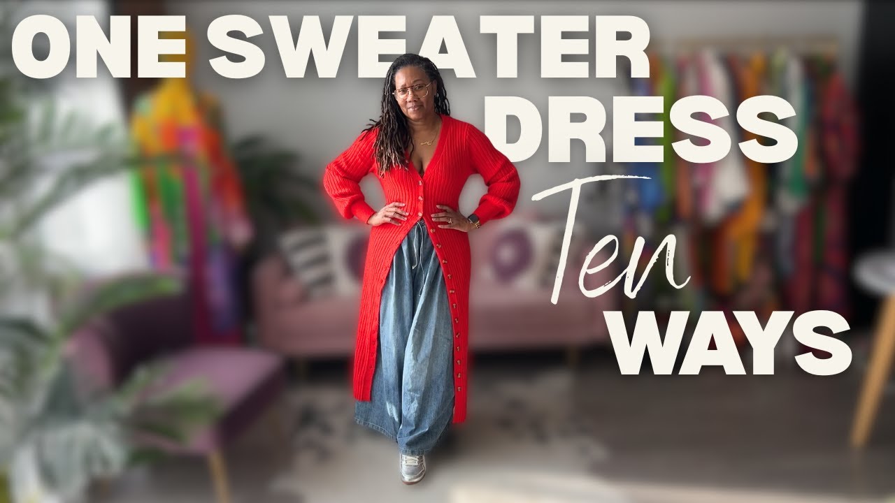 How to Style One Sweater Dress 10 Ways! | Fashion over 40