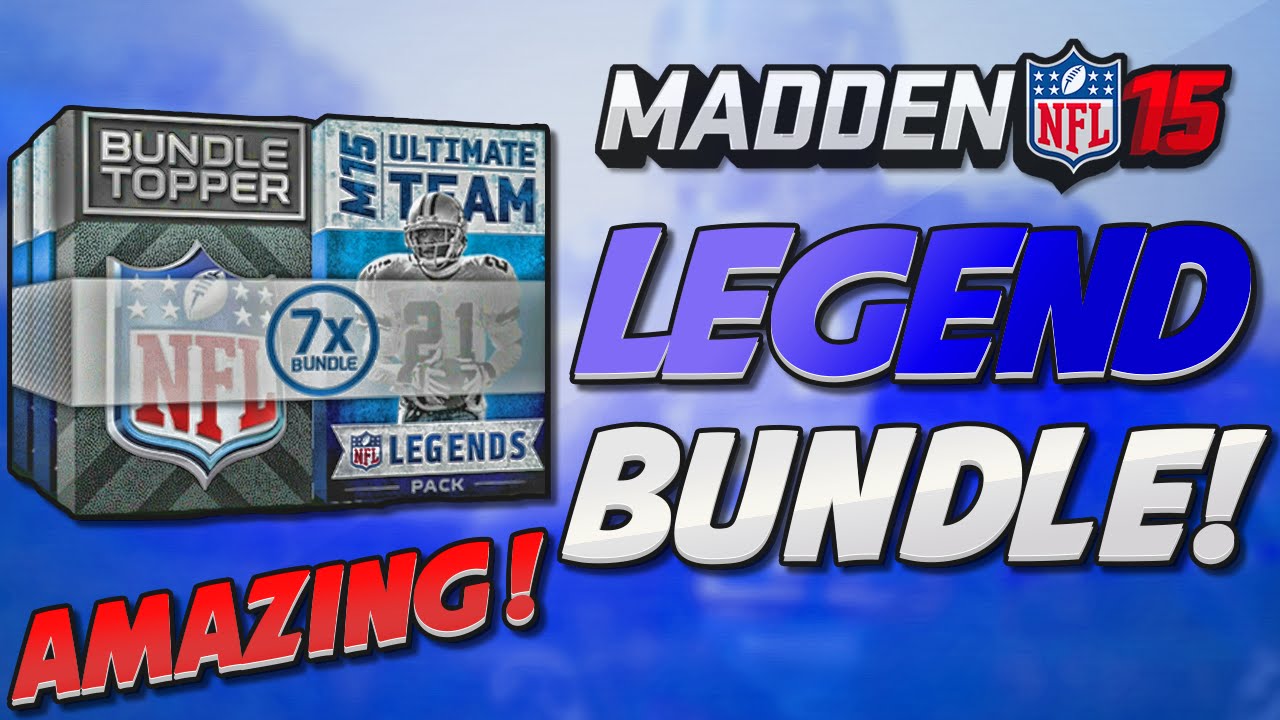Madden 15 Ultimate Team - AMAZING TOPPER! LEGENDS PACK BUNDLE OPENING! MUT 15 PS4