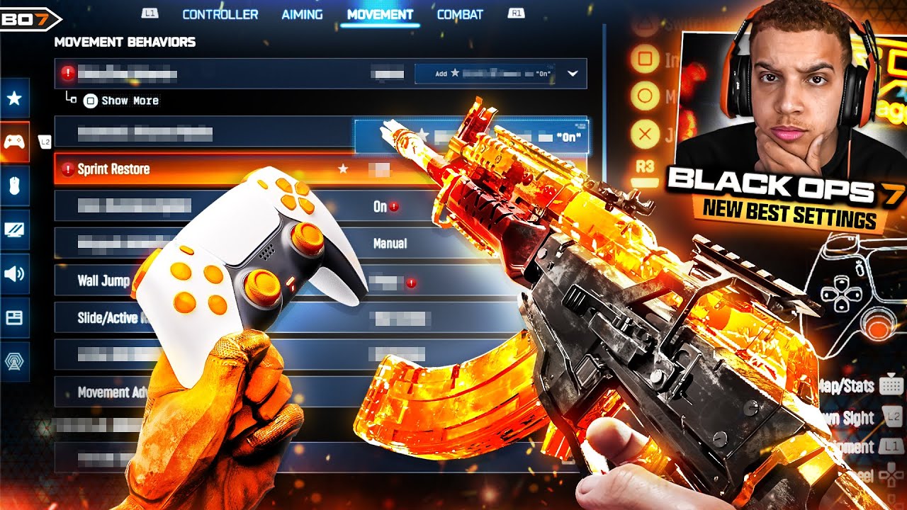 New BEST BLACK OPS 7 SETTINGS! (BO7 Movement, Aim, Audio + Controller Settings)