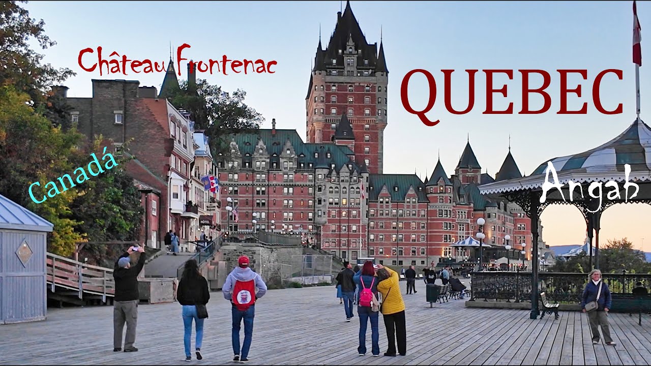 Quebec en 1 día: calles con encanto, murallas y el Château Frontenac.  Canadá - 4K