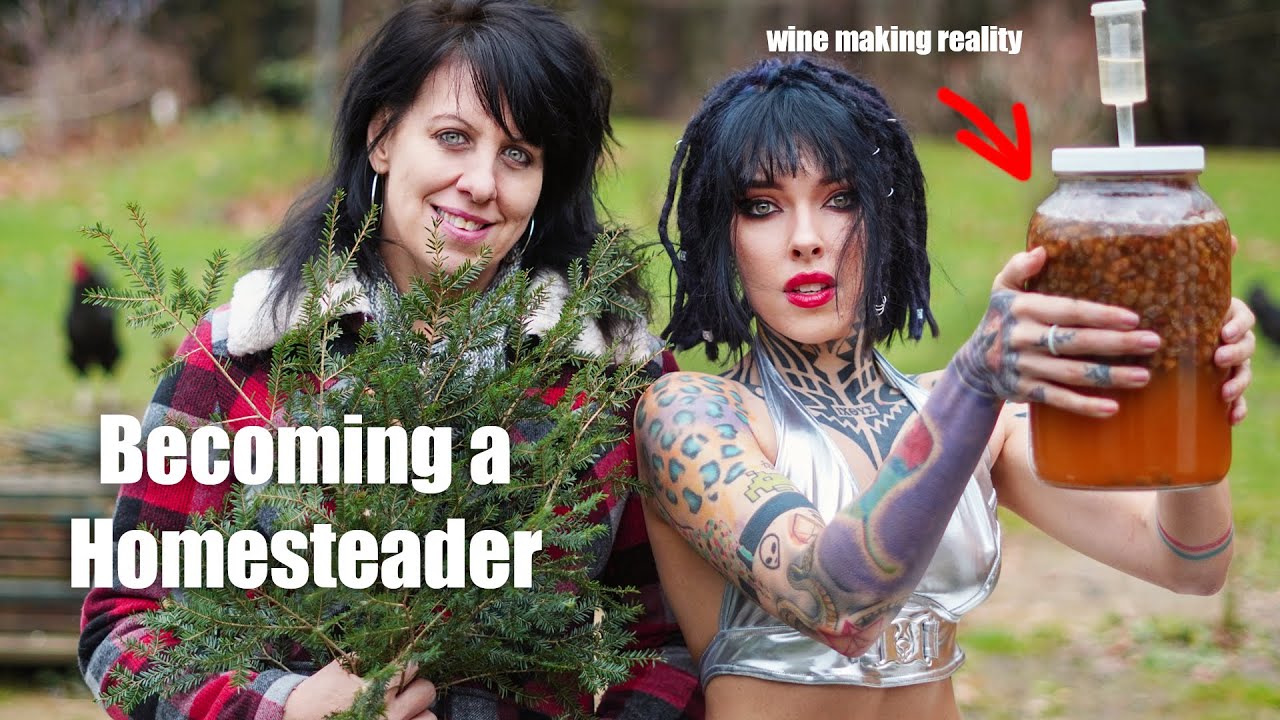 making WINE from PINE NEEDLEs?! w/mom *FAIL*