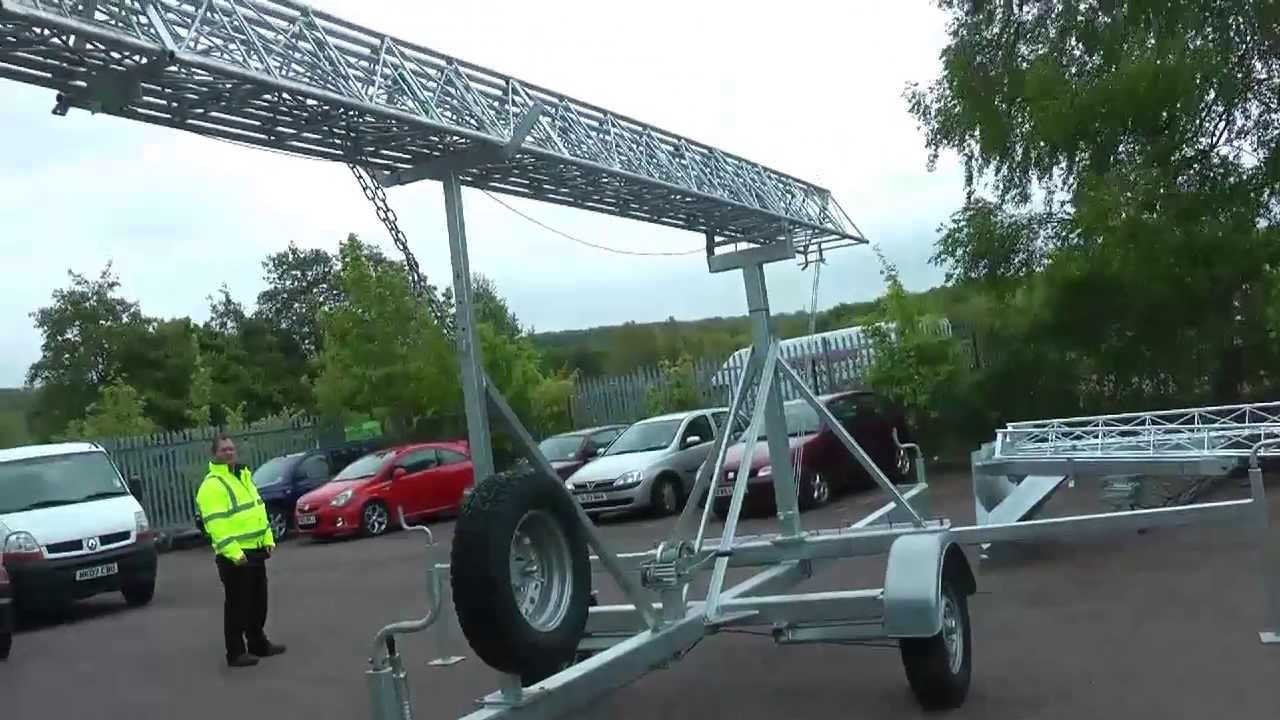 Trailer Mast Trailer Tower Manufactured by Radio Structures - Radio, CCTV, Photography