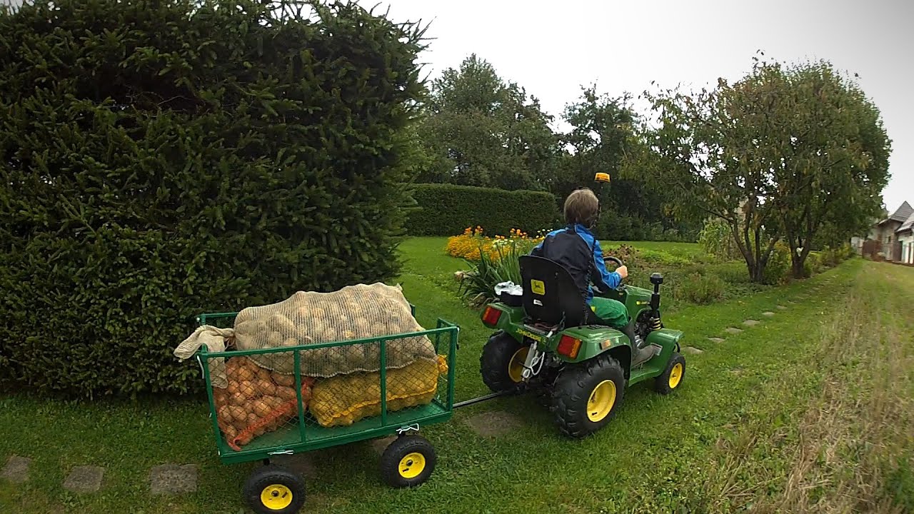 Zber zemiakov, triedenie,  rozvoz - John Deere  25. 9. 2021