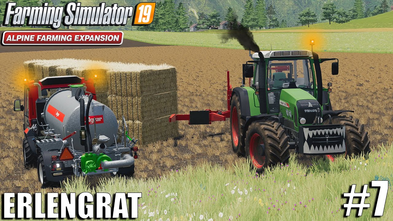 Collecting and Selling Straw | Alpine DLC | ERLENGRAT | Farming Simulator 19 | #7