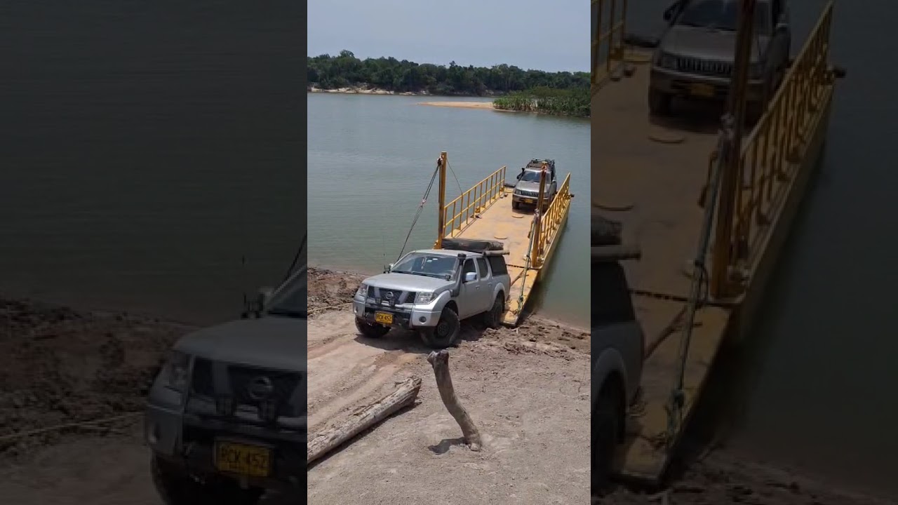 Cruzando el río Tomo en Planchon