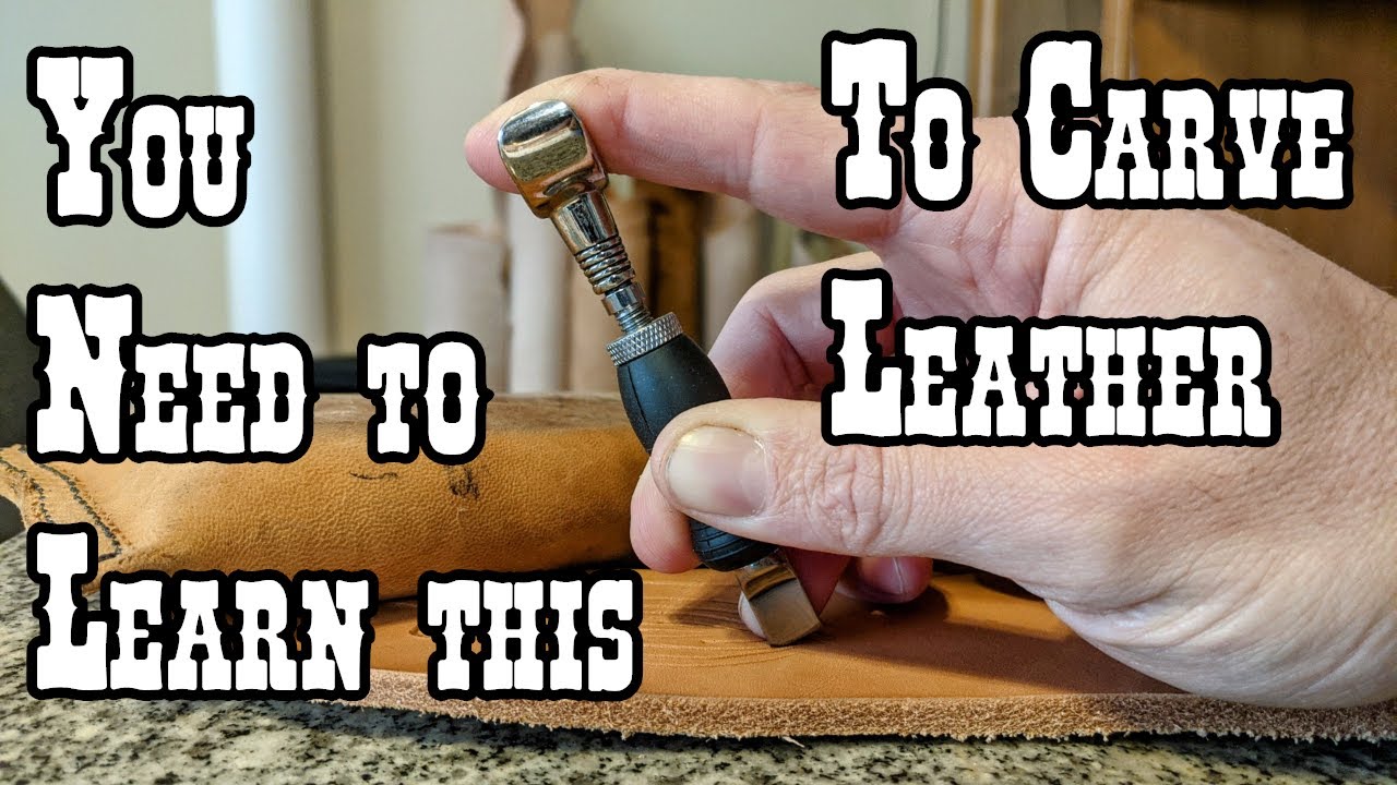 How to use a Swivel Knife, the essential tool for leather carving.