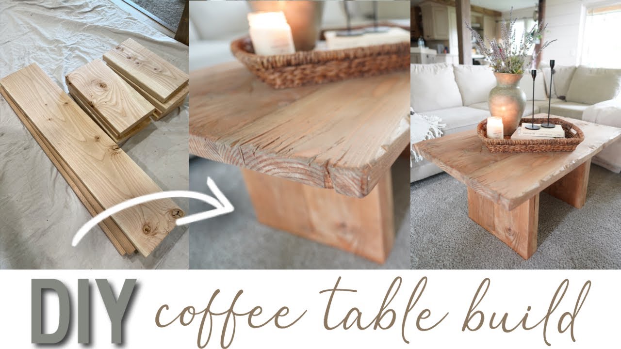 COFFEE TABLE BUILD | $50  Rustic Farmhouse Coffee Table