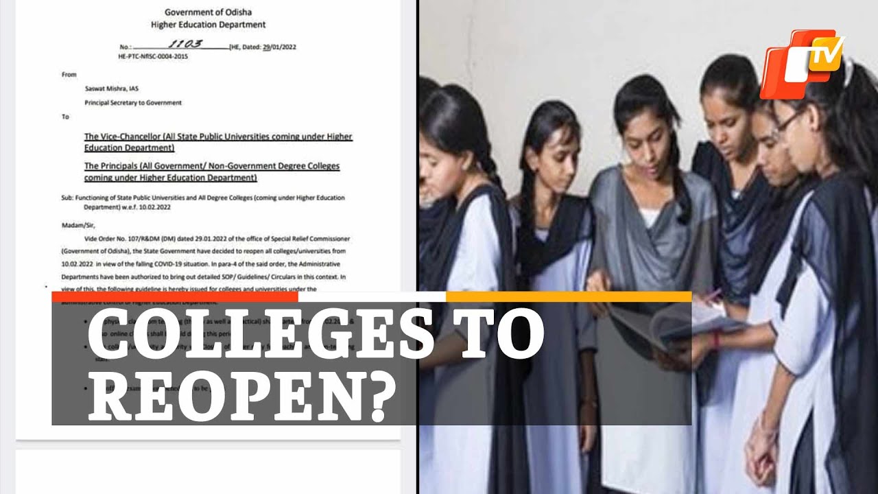 Colleges, Universities To Reopen On Feb 10? Odisha Higher Education Department Clarifies | OTV News