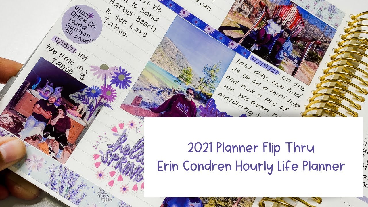 2021 Planner Flip Thru | Erin Condren Hourly LifePlanner