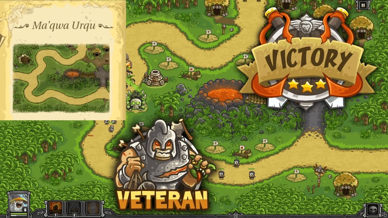 Ma'qwa Urqu | Veteran | 3 Stars | Kingdom Rush Frontiers Campaign