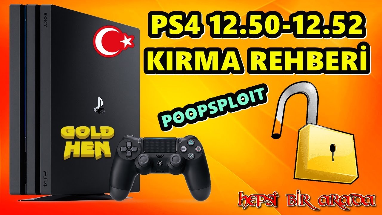 PS4 12.50-12.52 KIRMA REHBERİ | PS4 9.00-12.52 JAILBREAK GUIDE (POOPSPLOIT ) #ps4 #ps4jailbreak