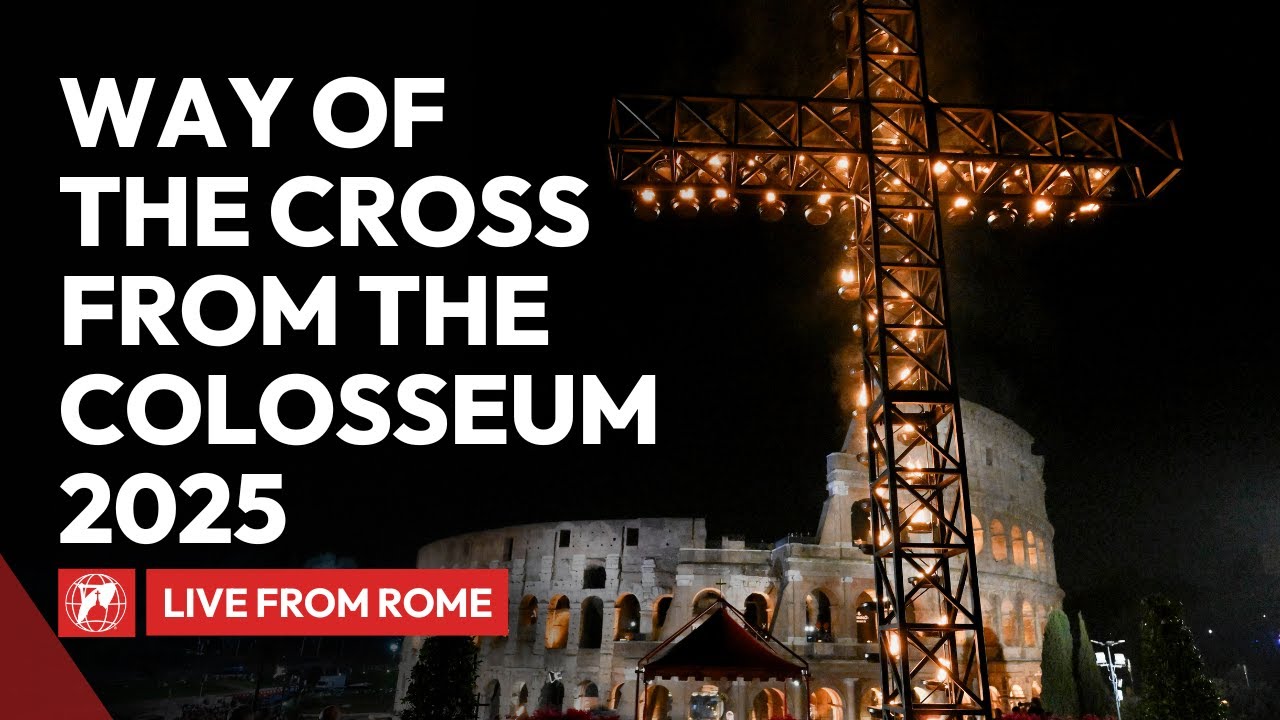 🔴 LIVE | Way of the Cross from Rome's Colosseum | April 18, 2025