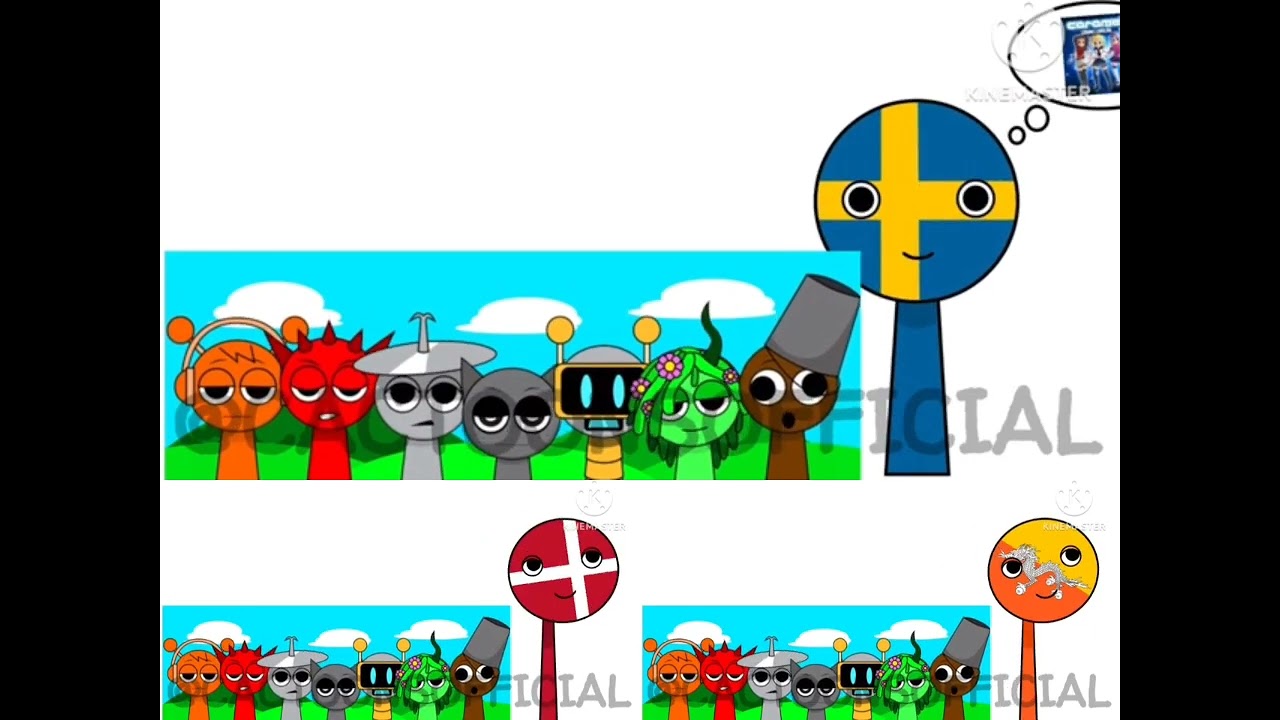 My sprunki oc: countries 2 (incredibox sprunki oc)(CHARACTER COMPLATION)