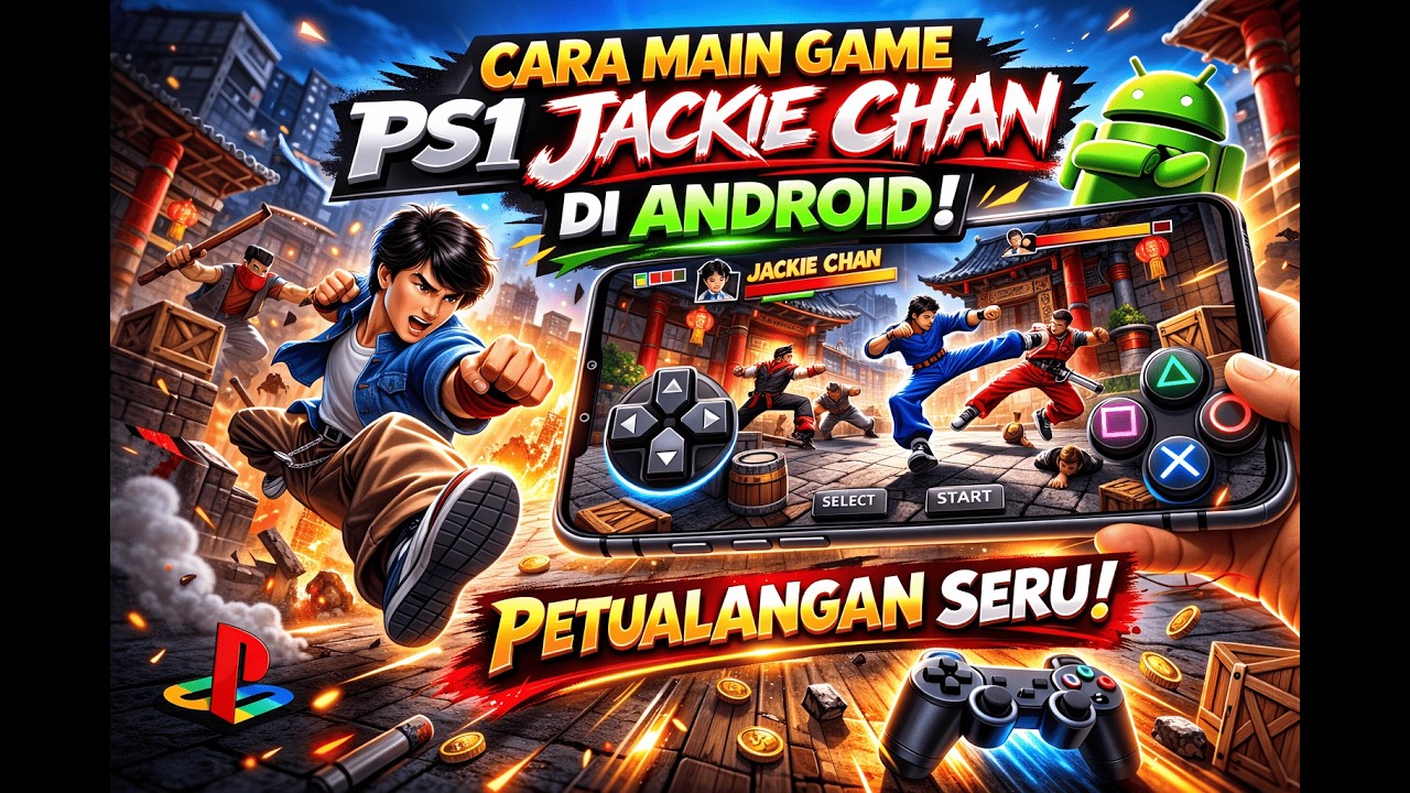 Main Jackie Chan PS1 di Android 2026 🔥 Cara Mudah & Lancar!