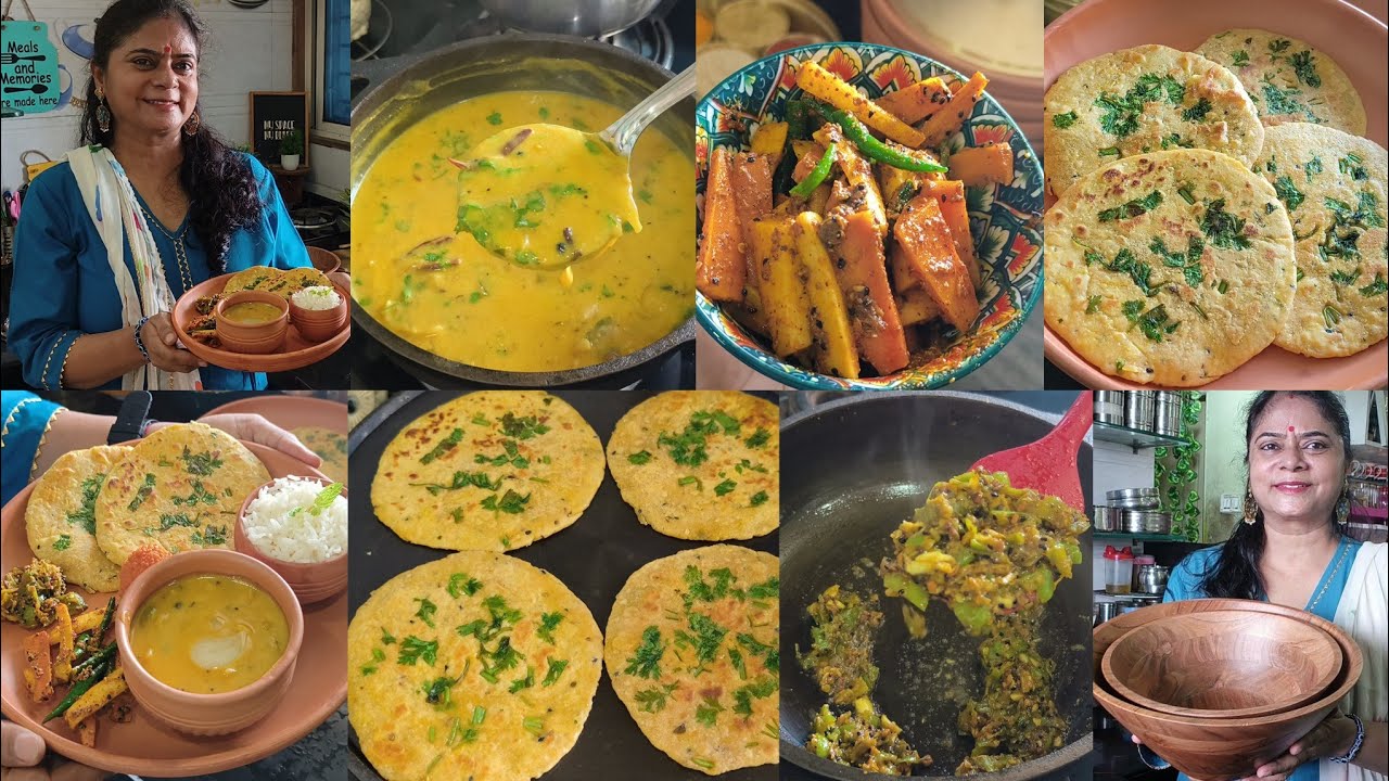 новые кухонные принадлежности +Обед🍱 пьяз ки кадхи🌺 гаджар мули ка ачар🌺 мирчи ка кута🌺 мисси роти