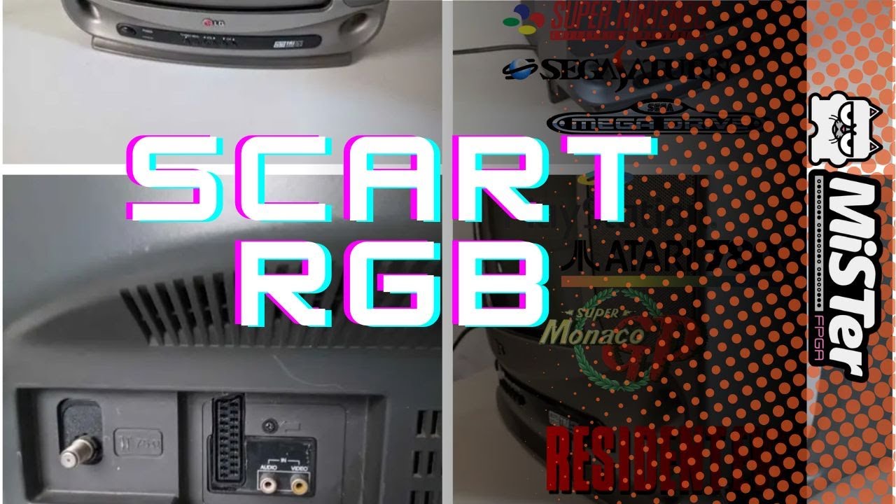 TV CRT LG com mod Scart RGB primeiras impress&otilde;es com Mister FPGA e Playstation 2