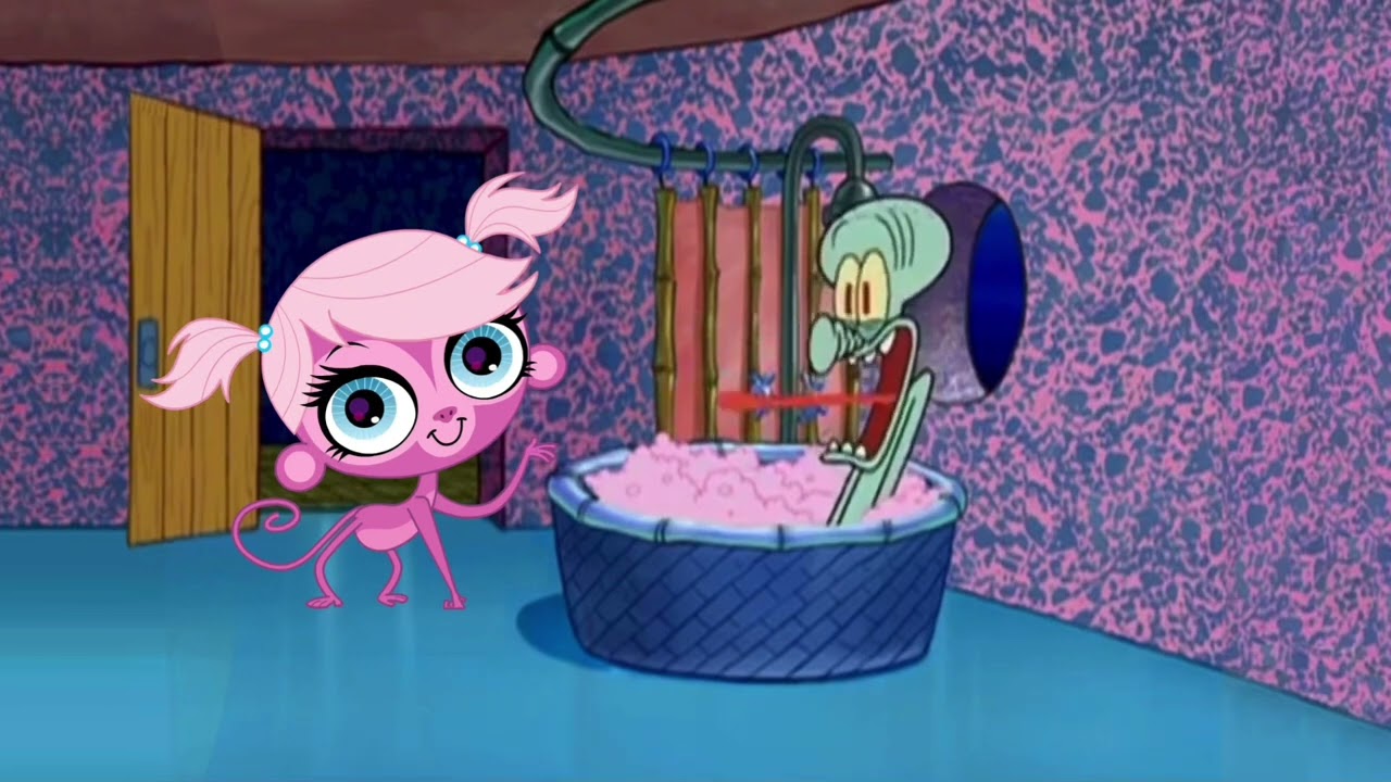 Minka Mark drops by Squidward's house