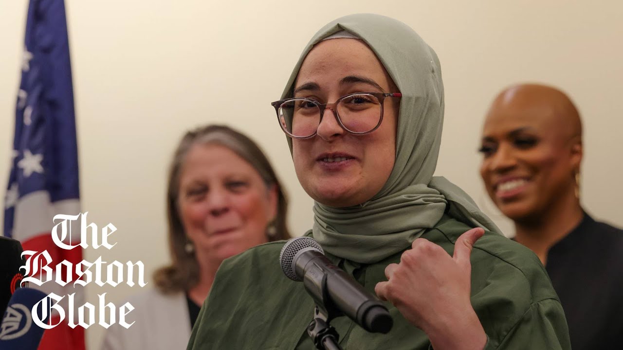Rümeysa Öztürk returns: Tufts student arrested by ICE speaks after landing in Massachusetts