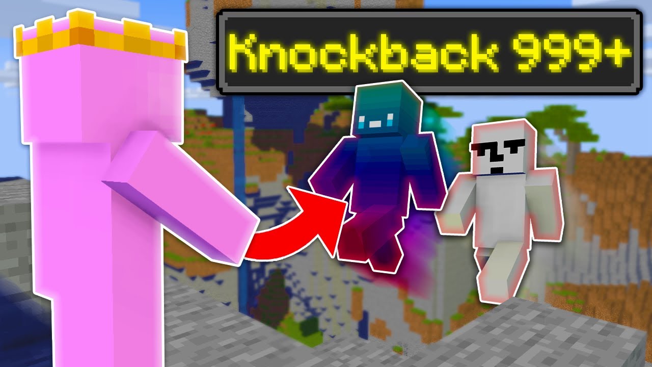 Minecraft Manhunt, But Punching Gives Me Knockback...