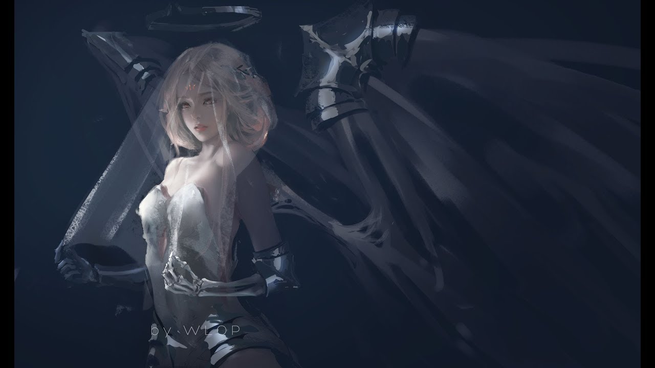 Photoshop painting process - Bride