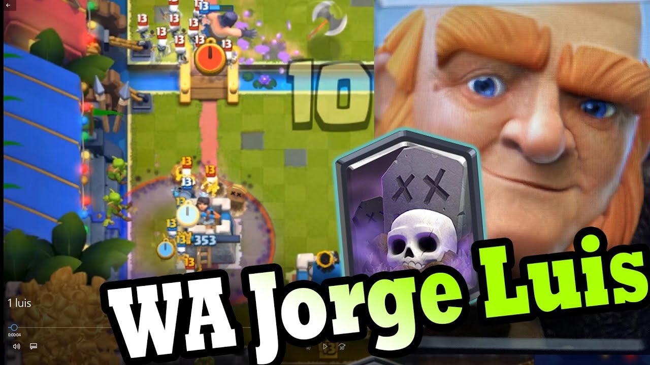 🔥WA Jorge Luis👈Best Giant GraveYard clash royale 6600+ gameplays