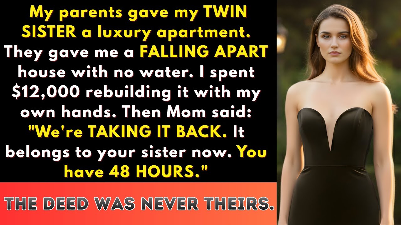 My Parents Gave My Twin a Mansion and Me a Ruin. Then They Took It Back...