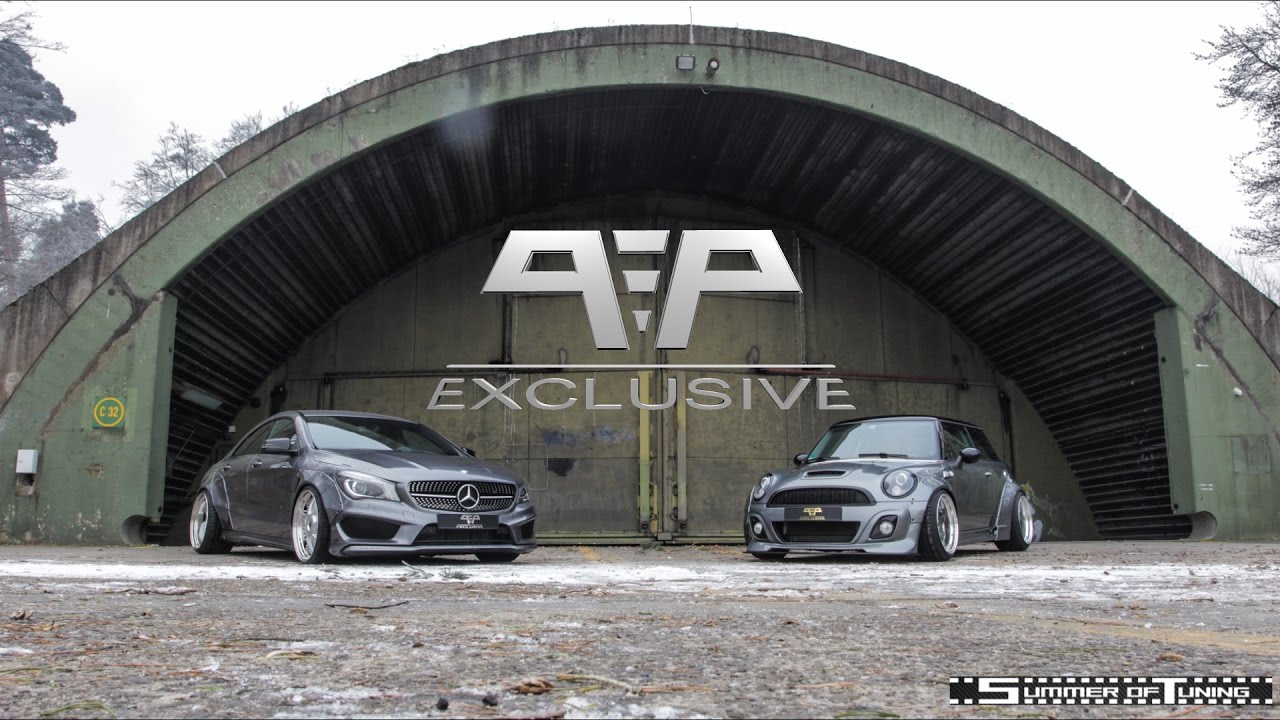 Liberty Walk Mercedes-Benz CLA & Mini Cooper S on PP-Exclusive wheels