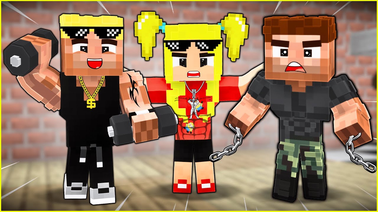 EFEKAN, ALİ VE EBRAR 100 GÜN BOYUNCA KAS YAPTI! 😱 - Minecraft