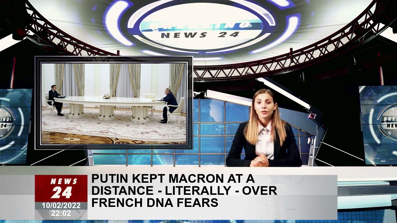 Putin distances himself from Macron - literally - over fear of French DNA