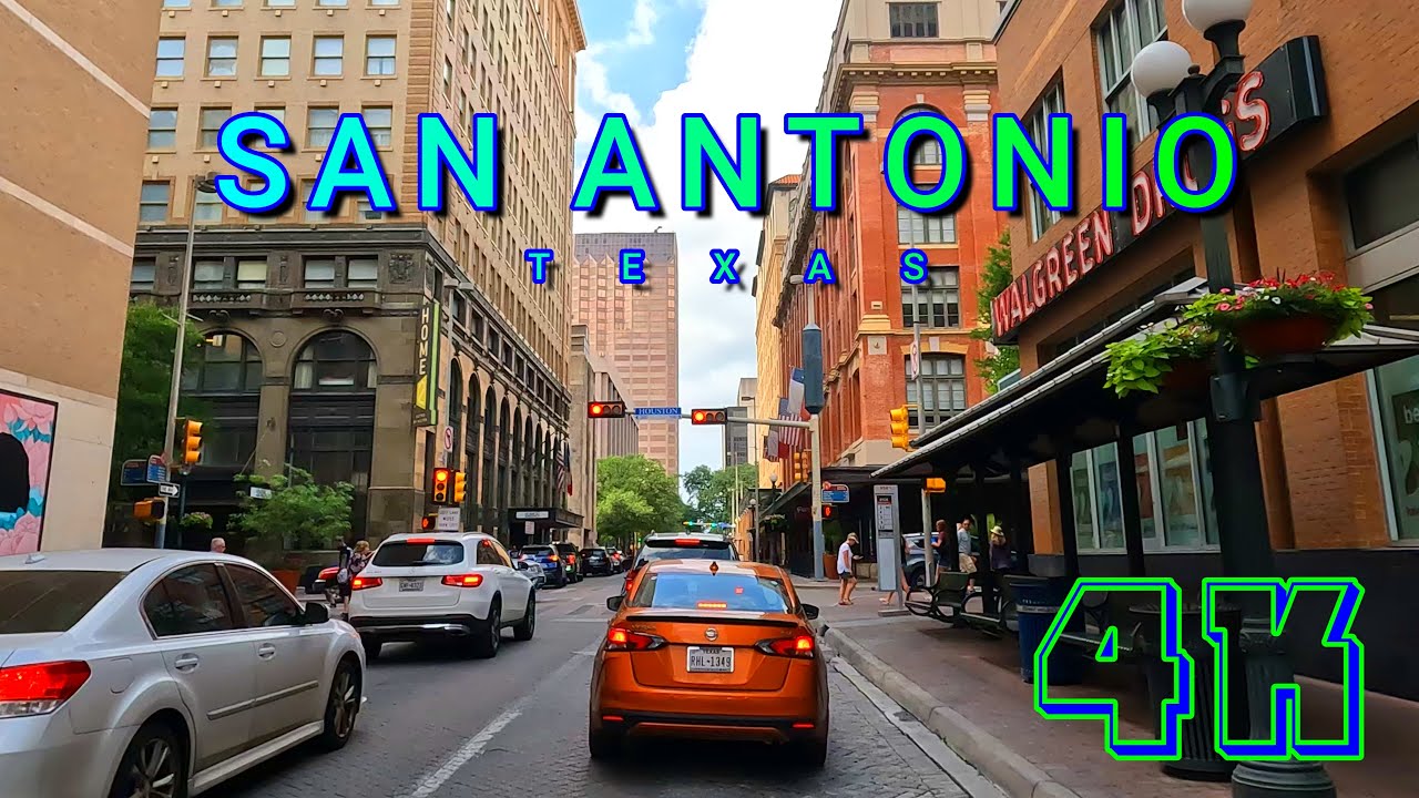 San Antonio Drive Part 2/4, Texas USA 4K - UHD
