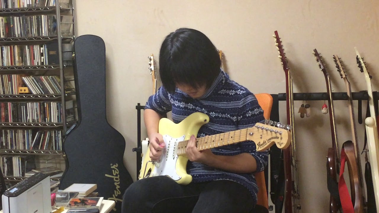 「ANGUISH AND FEAR」YNGWIE MALMSTEEN  guitar cover by momo 17years old