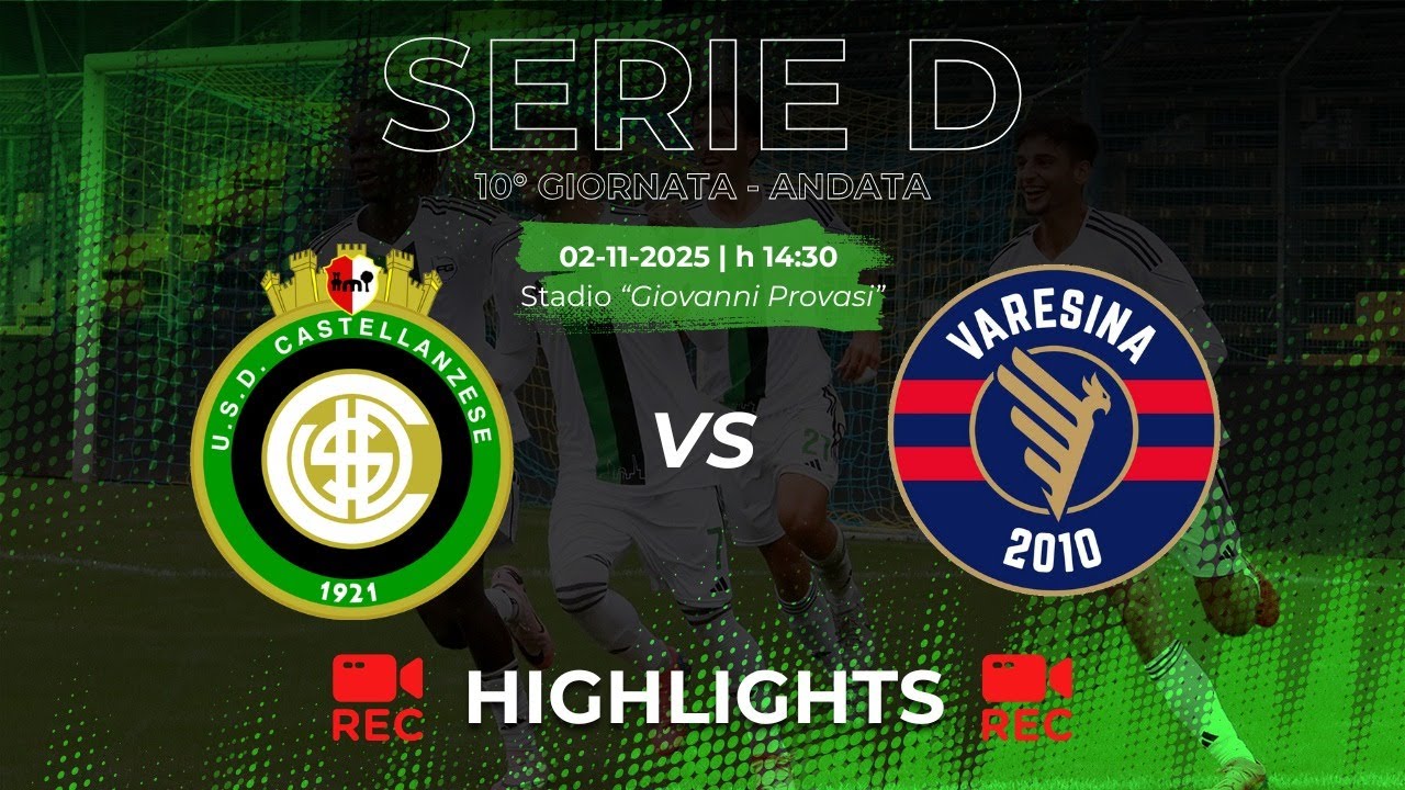 HIGHLIGHTS  Castellanzese 2-1 Varesina - Serie D 2025/2026 - 10ª giornata
