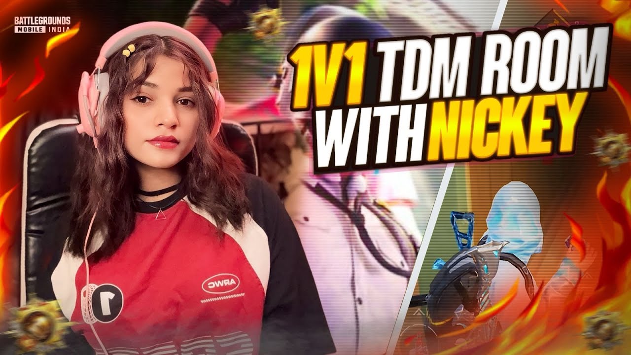 1V1 TDM ROOM WITH NICKEY #bgmilive #bgmishorts #shortslive #verticallive #battlegroundmobileindia