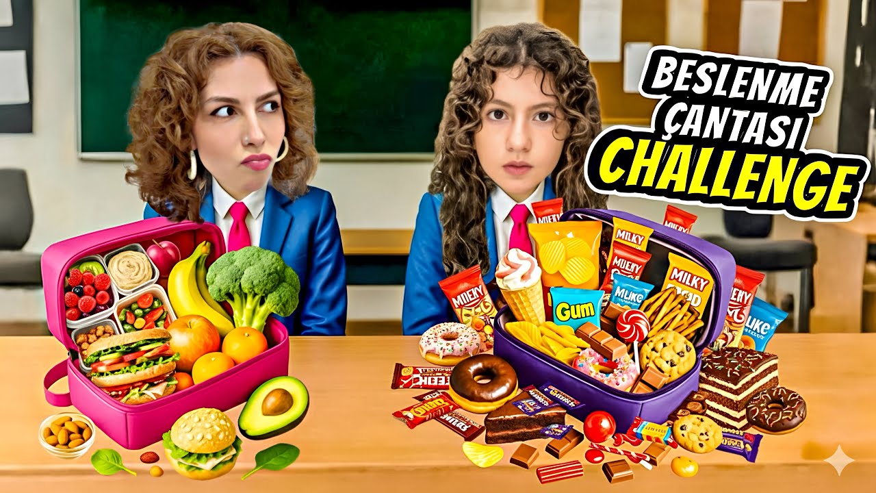 BESLENME ÇANTASI CHALLANGE | ESMANUR MU KAZANDI SARA ABLA MI? 