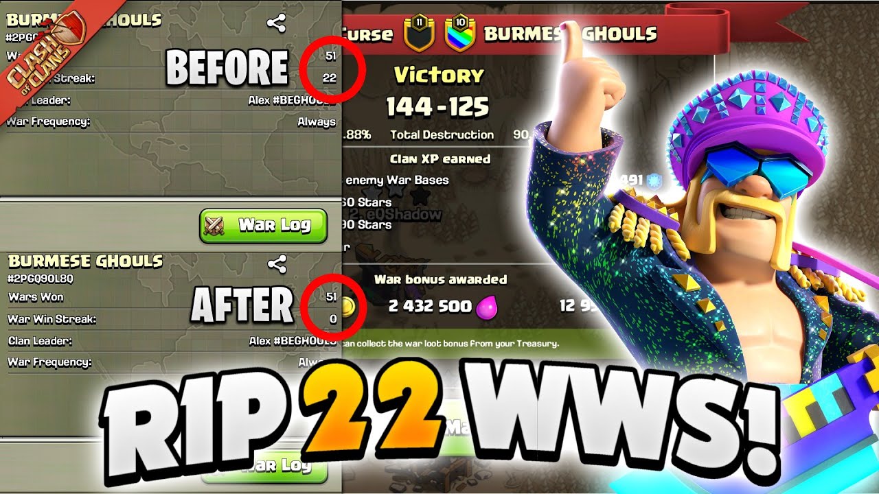 This Clan Broke The 22 WWS Of a Burmese Clan | 1LegioN's Curse Vs BURMESE GHOULS | Clash Of Clans |