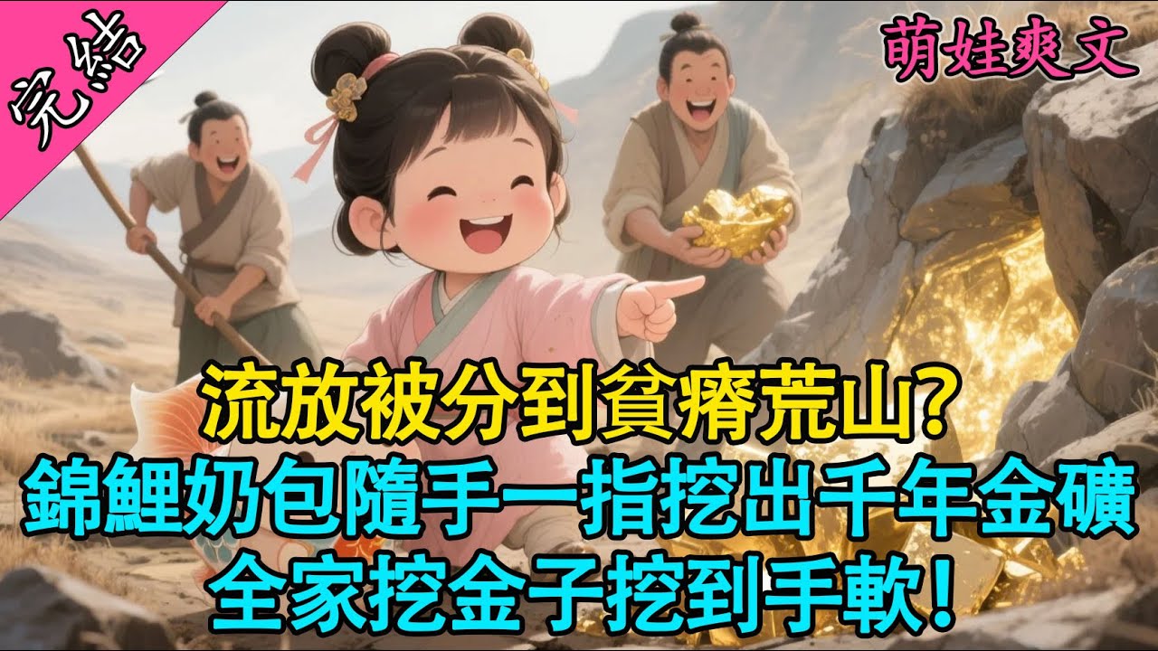【一口氣聽完】 被婆家趕去寸草不生的荒山？5歲兒子隨手撿起一塊石頭，竟是千年金礦！#古言 #有聲書 #小說 #萌娃 #锦鲤 #福星