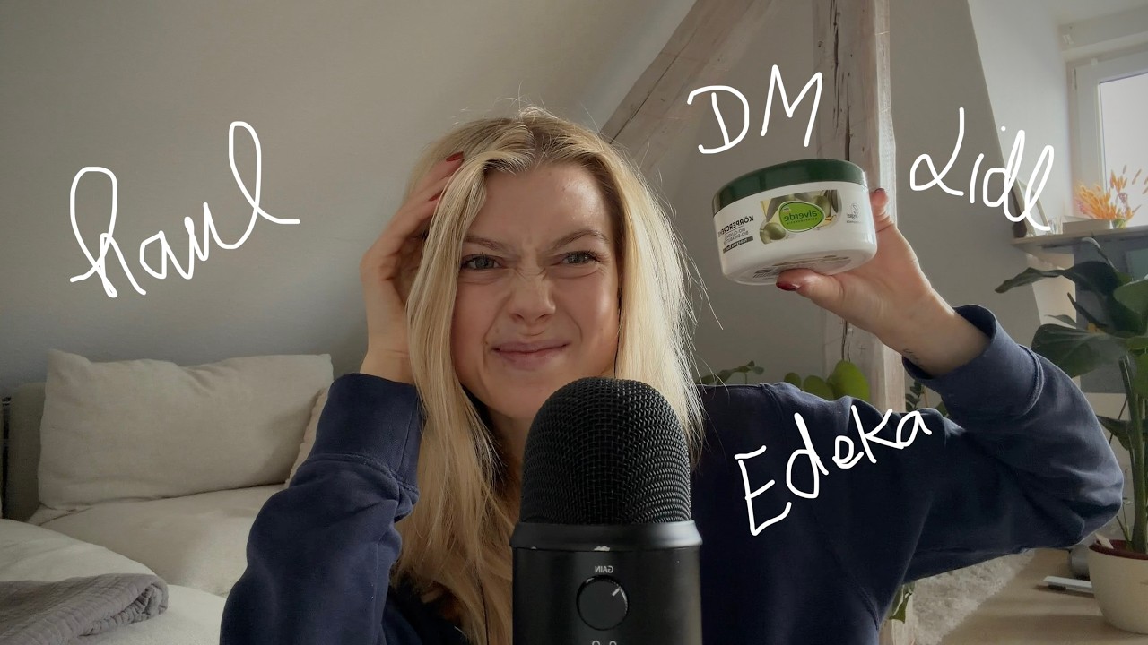 asmr haul | lebensmittel, snacks und dm ausbeute (german) 🛒