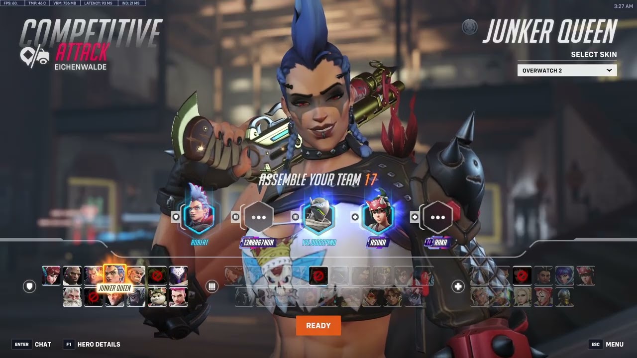 KSAA INSANE JUNKER QUEEN + MAUGA  OVERWATCH 2 GAMEPLAY SEASON 16