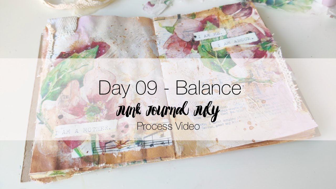 Creanouk  - Junk Journal July 2023 - Day 09 Balance