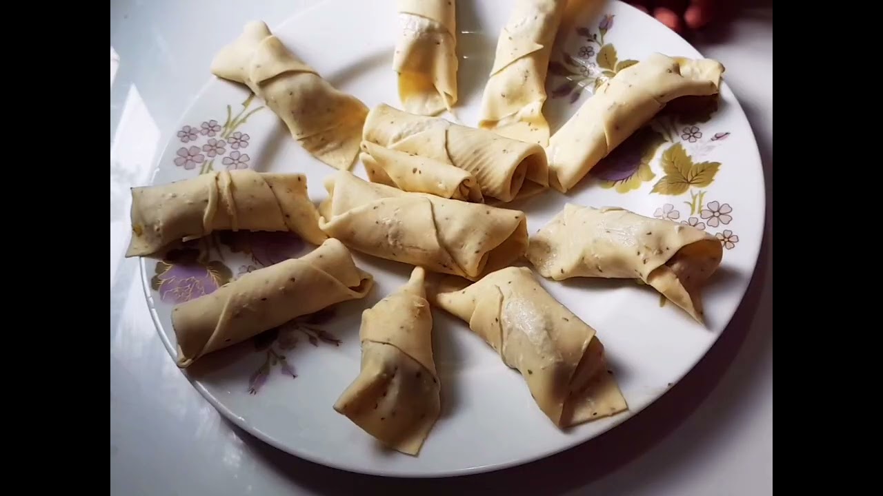 bekaler nasta&pound; ba tifin a super crispi# samosa roll  recipe #