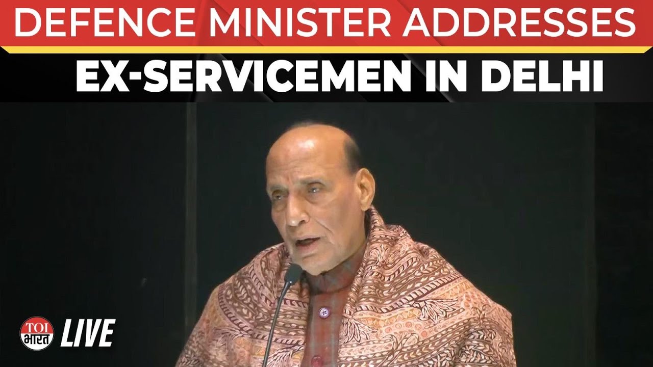LIVE: Rajnath Singh Addresses Ex-Servicemen On The Armed Forces Veterans’ Day In Delhi
