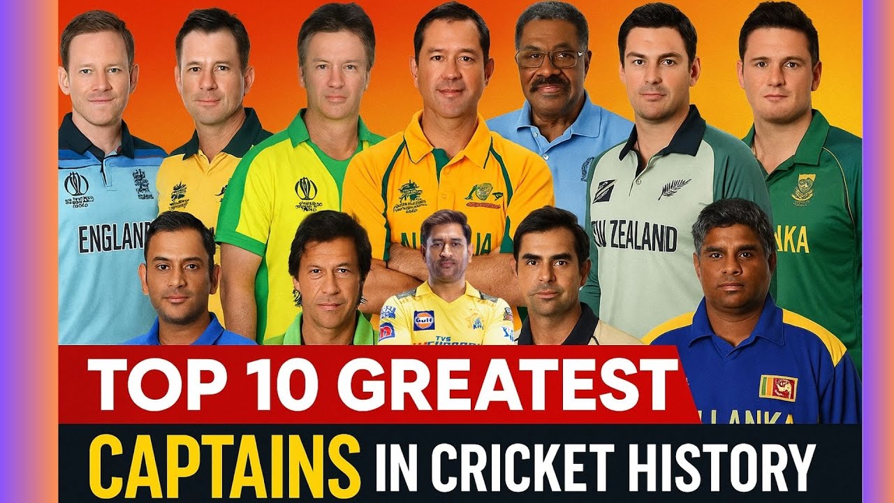 Top 10 Greatest Cricket Captains of All Time | Most Successful Captains in Cricket History